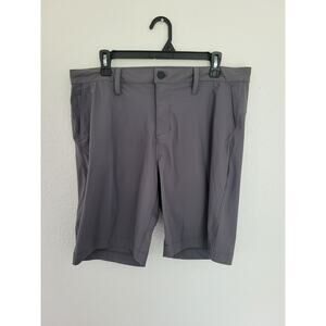 Zella Men's Gray Breathable‎ Golf Shorts 9" - Size 35 #P2